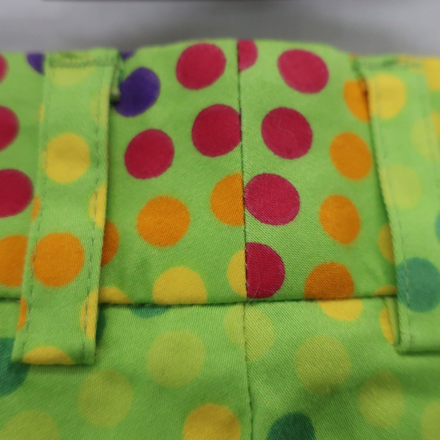 LOUDMOUTH(ラウドマウス) ショートパンツ 黄緑ドット柄 レディース US10 B