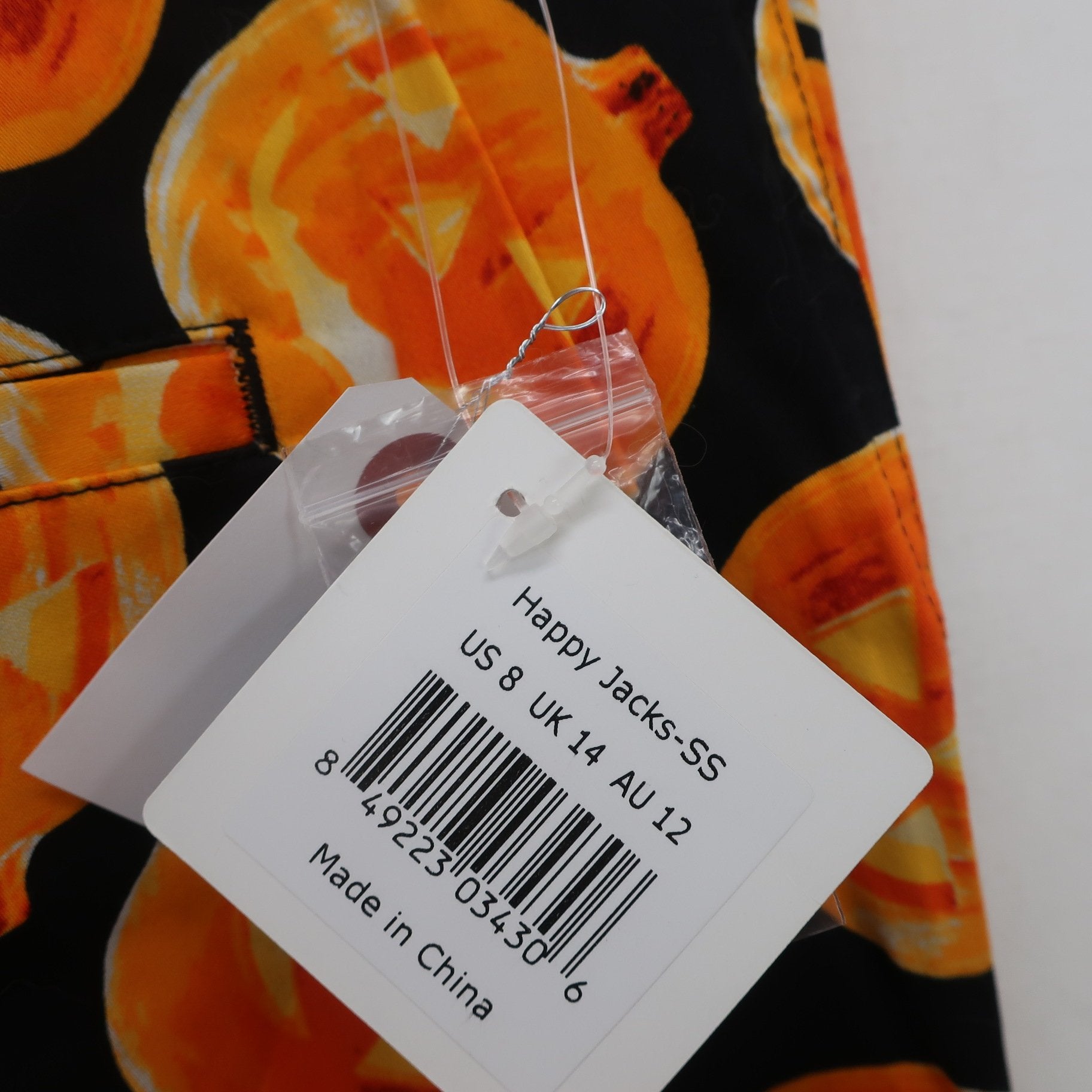 LOUDMOUTH(ラウドマウス) ショートパンツ 黒ハロウィン柄 レディース US 8 N
