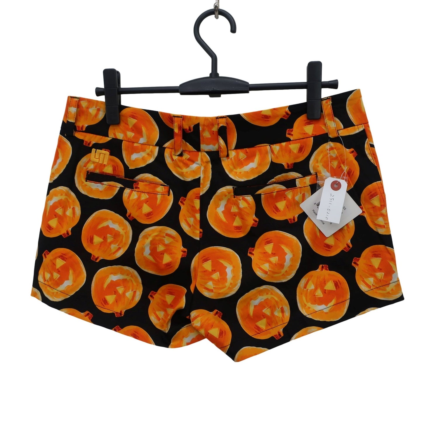 LOUDMOUTH(ラウドマウス) ショートパンツ 黒ハロウィン柄 レディース US 8 N