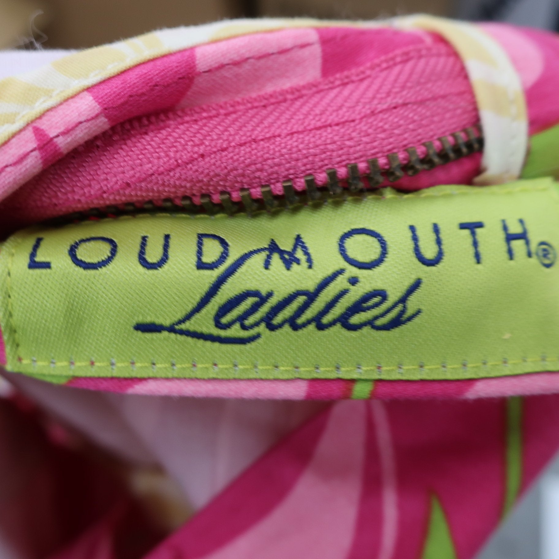 LOUDMOUTH(ラウドマウス) ショートパンツ ピンク総柄 レディース US 10 B
