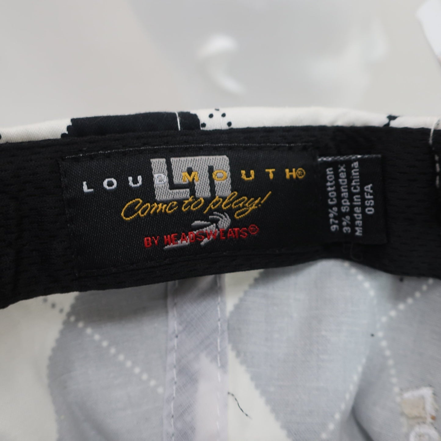 LOUDMOUTH(ラウドマウス) キャップ 白黒 レディース フリーサイズ B