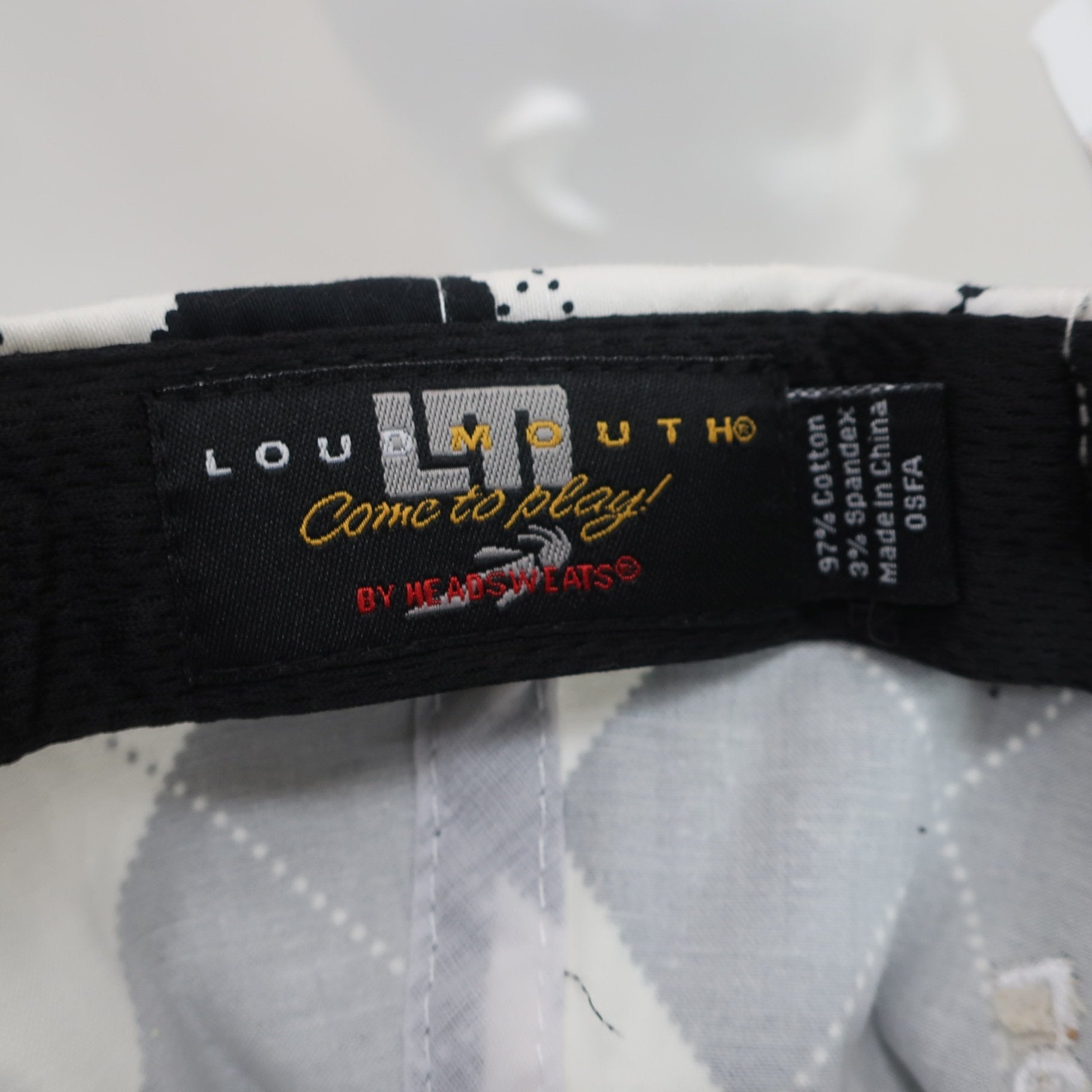 LOUDMOUTH(ラウドマウス) キャップ 白黒 レディース フリーサイズ B