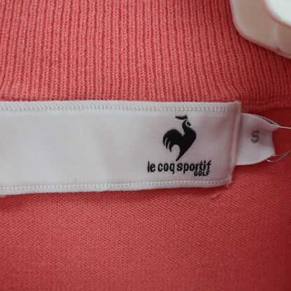 le coq sportif(ルコックスポルティフ) モックネックニットシャツ ピンク系カラフルボーダー レディース S A