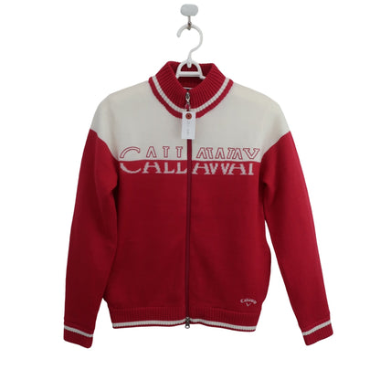Callaway(キャロウェイ) フルジップニットブルゾン 赤白 レディース S C21218207 A