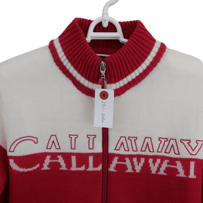 Callaway(キャロウェイ) フルジップニットブルゾン 赤白 レディース S C21218207 A