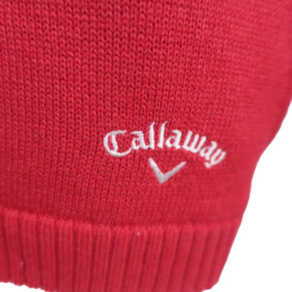 Callaway(キャロウェイ) フルジップニットブルゾン 赤白 レディース S C21218207 A