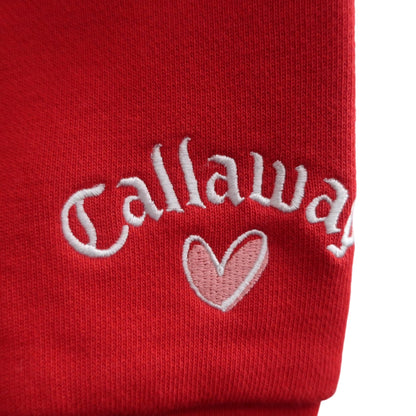 Callaway(キャロウェイ) プルオーバーパーカー 赤 レディース S C24117220 N