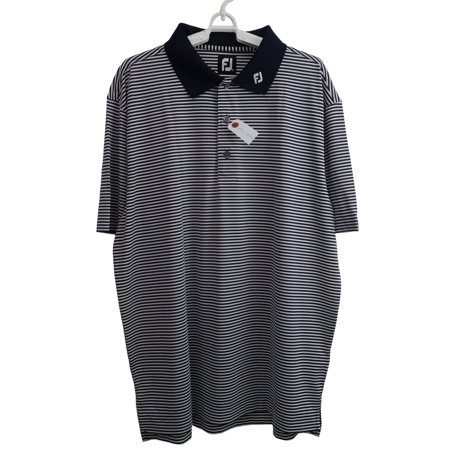 FOOTJOY(フットジョイ) ポロシャツ ネイビー白ボーダー メンズ XXL A