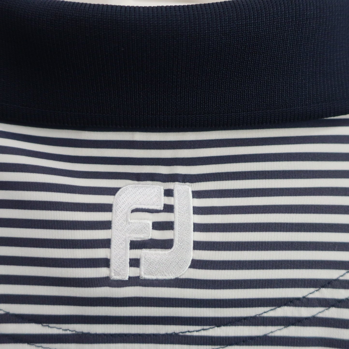 FOOTJOY(フットジョイ) ポロシャツ ネイビー白ボーダー メンズ XXL A