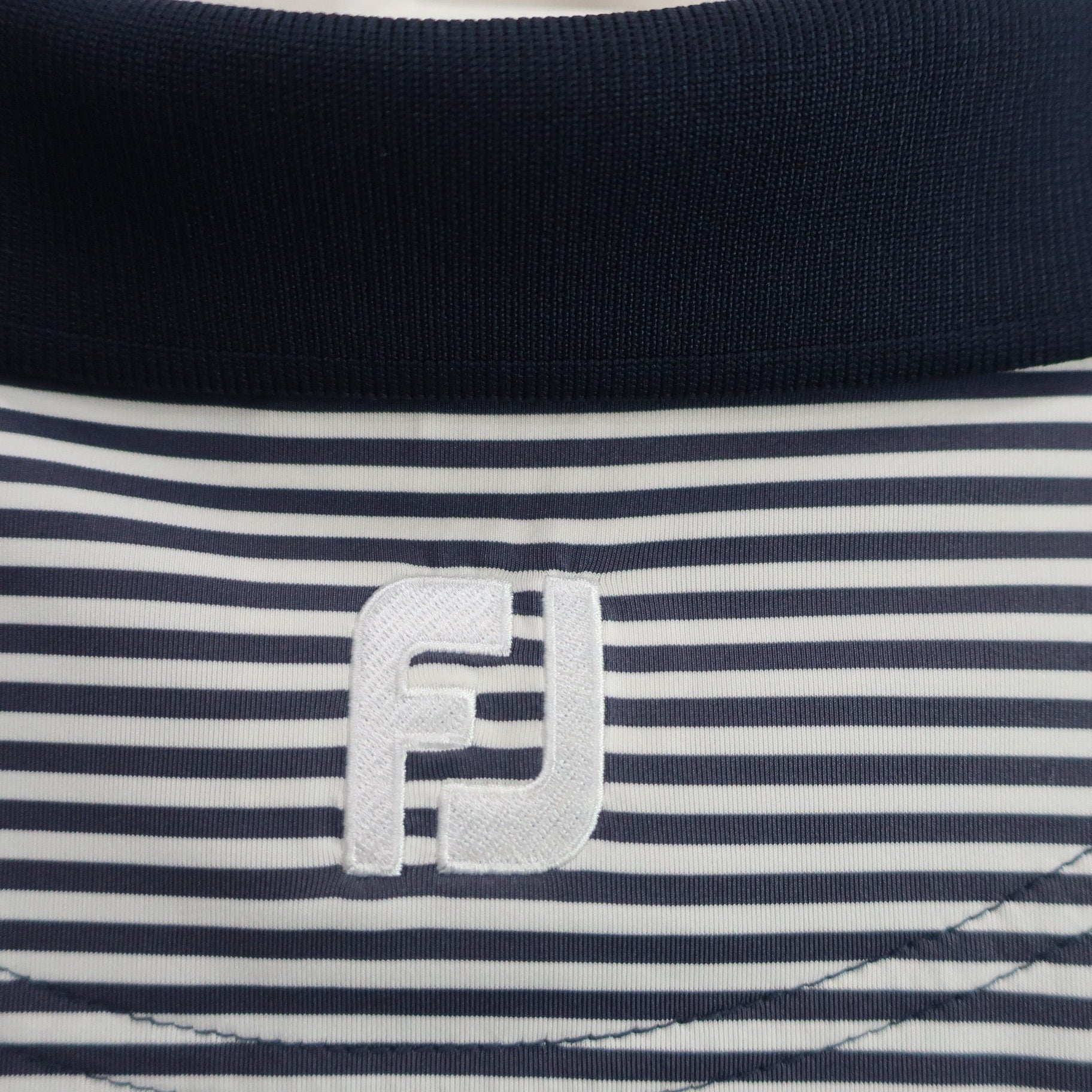 FOOTJOY(フットジョイ) ポロシャツ ネイビー白ボーダー メンズ XXL A