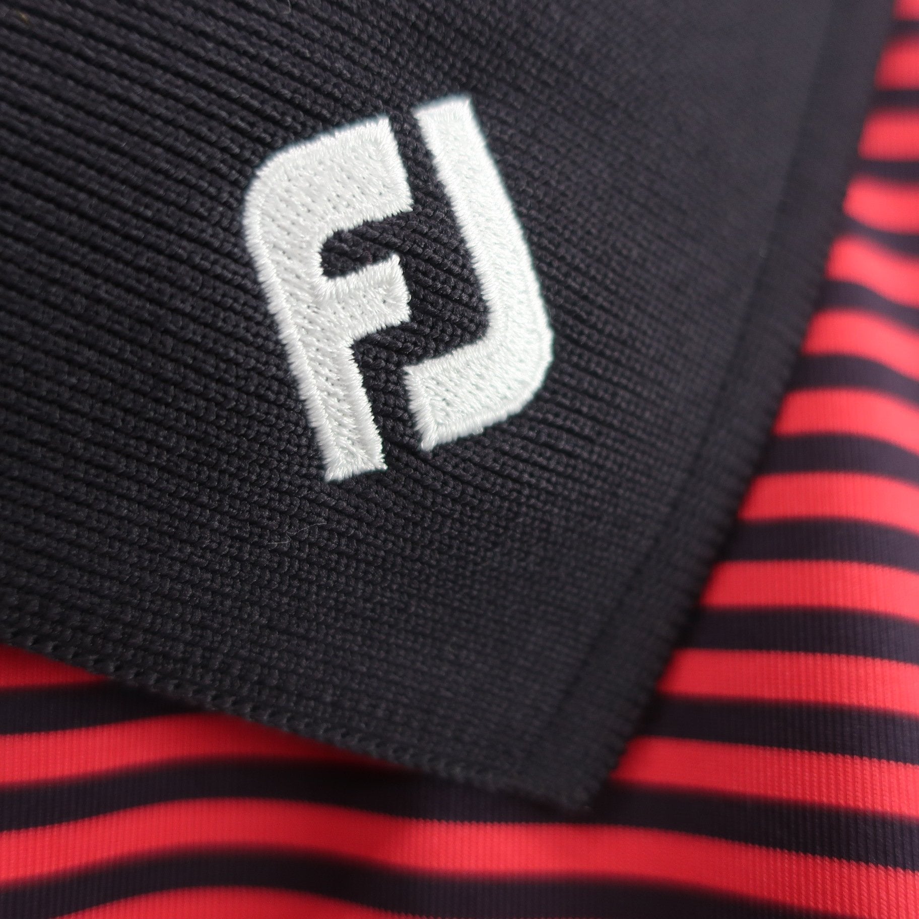 FOOTJOY(フットジョイ) ポロシャツ 赤ネイビーボーダー メンズ XXL A