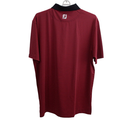 FOOTJOY(フットジョイ) ポロシャツ 赤ネイビーボーダー メンズ XXL A