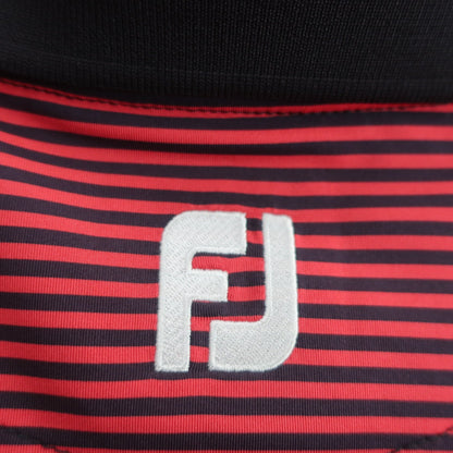 FOOTJOY(フットジョイ) ポロシャツ 赤ネイビーボーダー メンズ XXL A