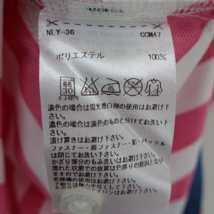 adidas(アディダス) ポロシャツ ピンク白 レディース M A