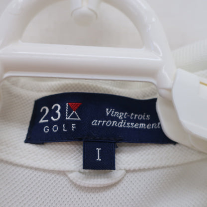 23区 GOLF(23区ゴルフ) ポロシャツ 白緑 レディース 1 A