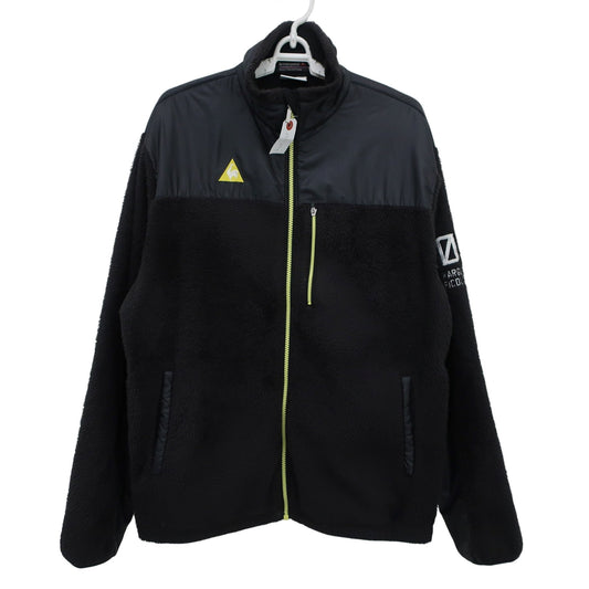 le coq sportif(ルコックスポルティフ) フリース切替ジャケット 黒 レディース LL B