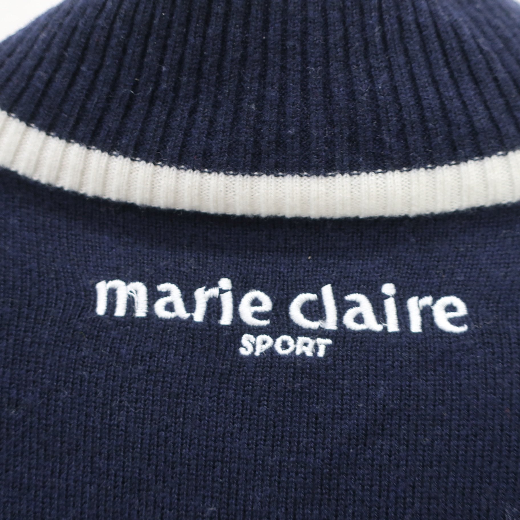 marie claire sport(マリ・クレール・スポーツ) ニットセーター ネイビー レディース M B