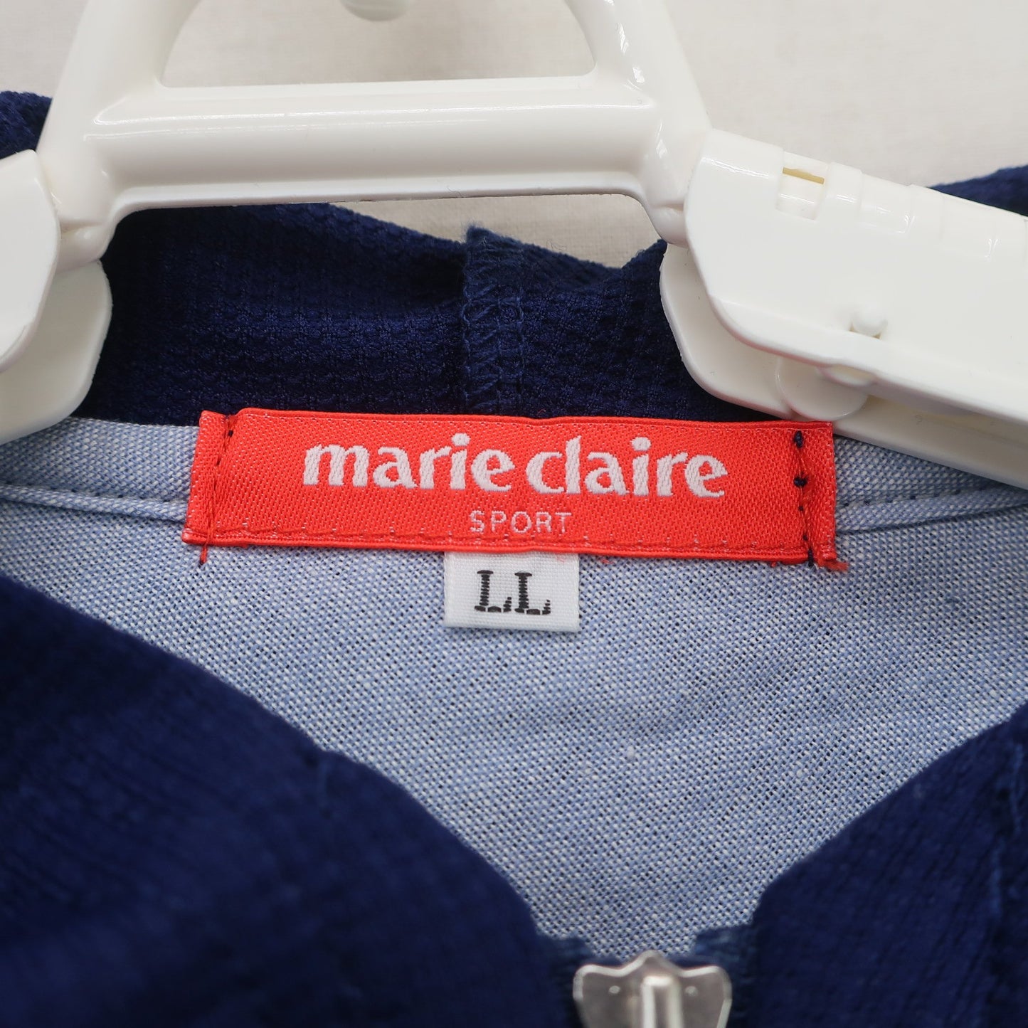 marie claire sport(マリ・クレール・スポーツ) パーカー ネイビー レディース LL A