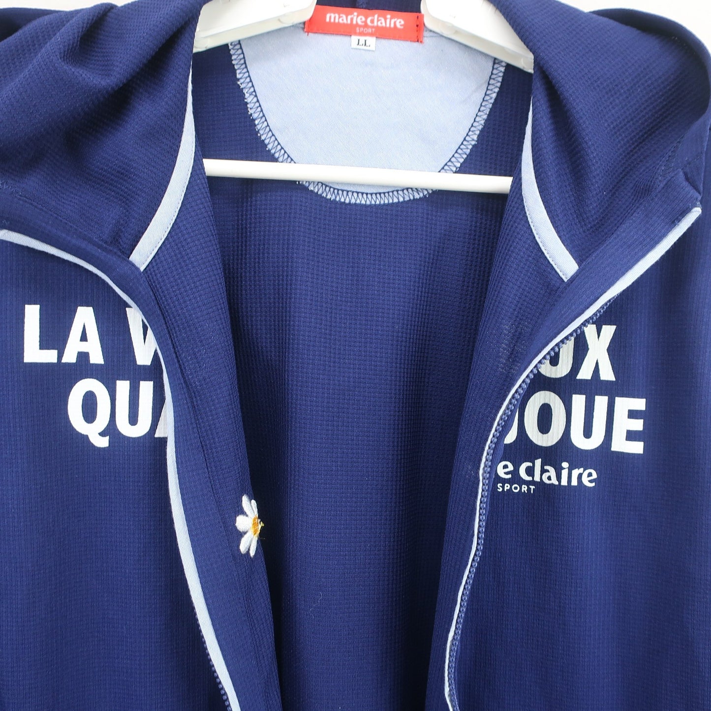 marie claire sport(マリ・クレール・スポーツ) パーカー ネイビー レディース LL A