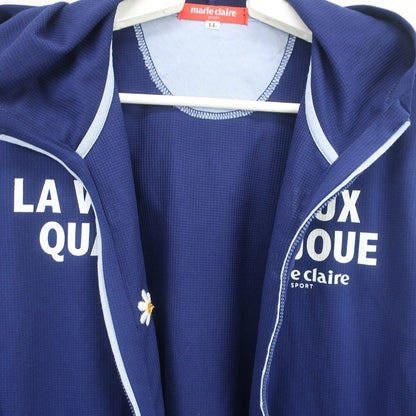 marie claire sport(マリ・クレール・スポーツ) パーカー ネイビー レディース LL A