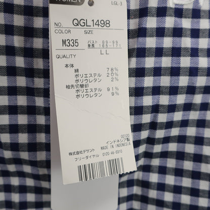 le coq sportif(ルコックスポルティフ) 長袖シャツ 青白チェック レディース LL N