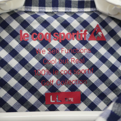 le coq sportif(ルコックスポルティフ) 長袖シャツ 青白チェック レディース LL N