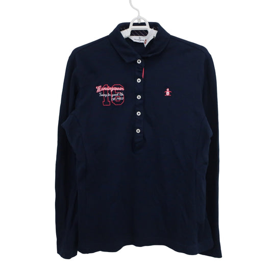 Munsingwear(マンシングウェア) 長袖ポロシャツ ネイビー レディース LL B