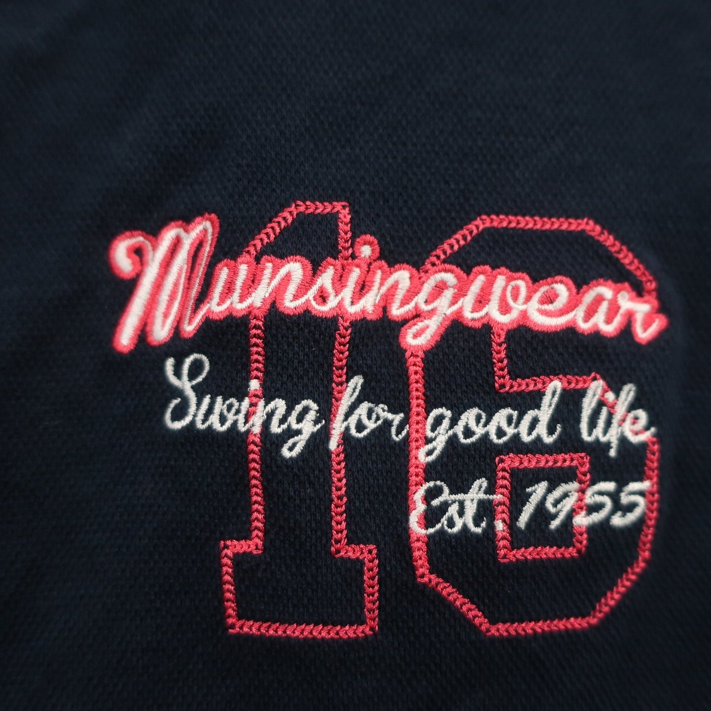 Munsingwear(マンシングウェア) 長袖ポロシャツ ネイビー レディース LL B