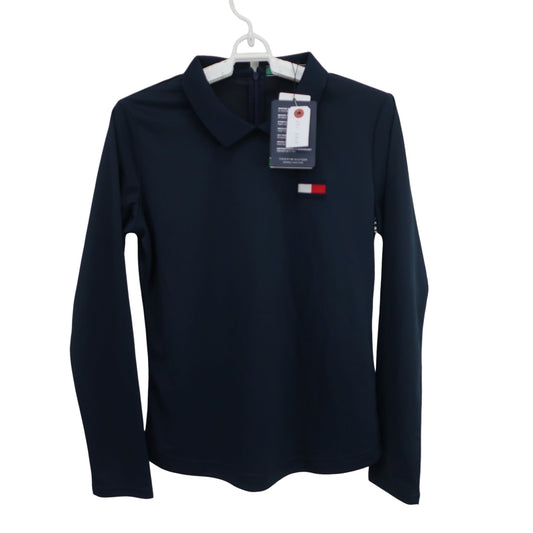 TOMMY HILFIGER GOLF(トミーヒルフィガーゴルフ) 長袖ポロシャツ ネイビー レディース M N