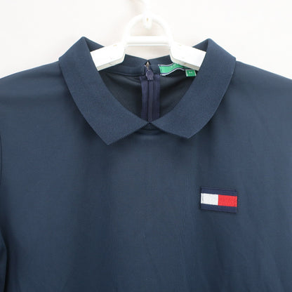 TOMMY HILFIGER GOLF(トミーヒルフィガーゴルフ) 長袖ポロシャツ ネイビー レディース M N