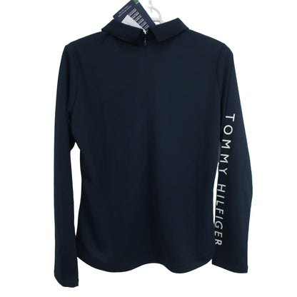 TOMMY HILFIGER GOLF(トミーヒルフィガーゴルフ) 長袖ポロシャツ ネイビー レディース M N