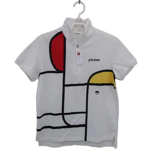 PICONE CLUB(ピコネクラブ) ハーフジップシャツ 白 レディース 2 A