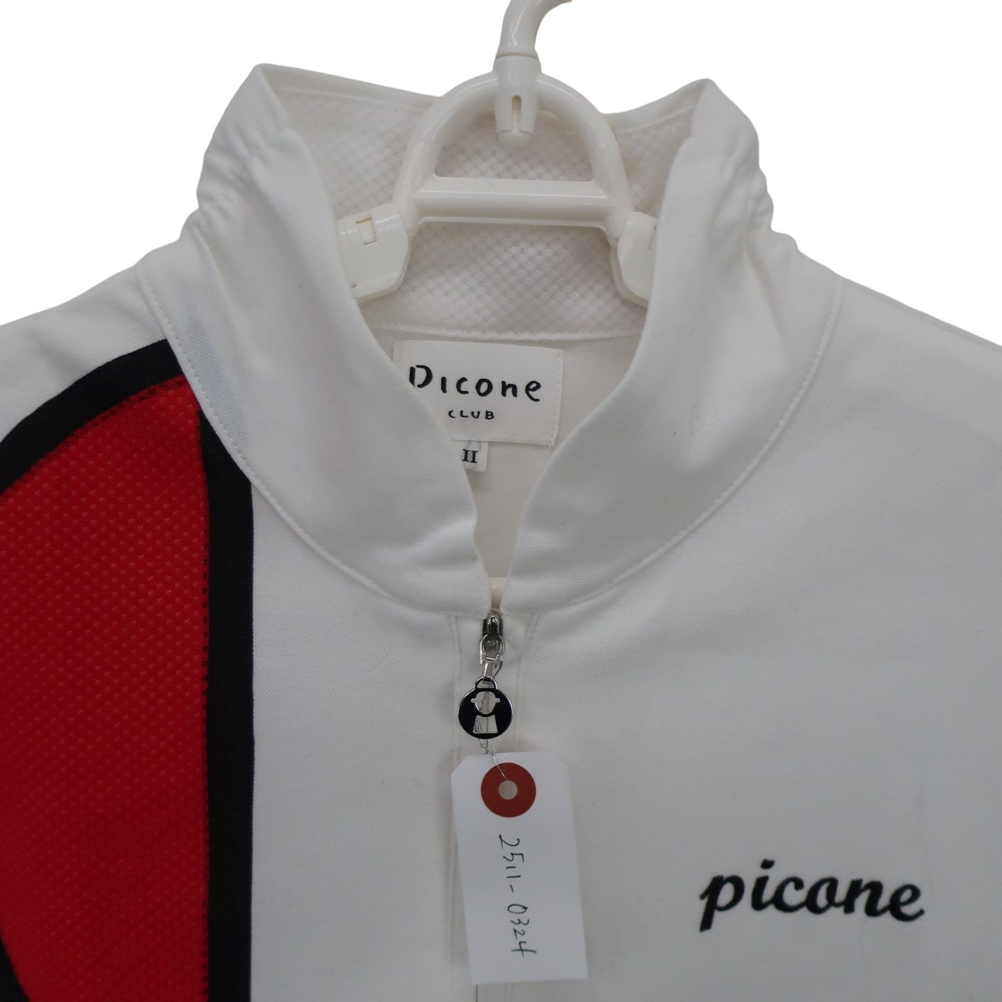 PICONE CLUB(ピコネクラブ) ハーフジップシャツ 白 レディース 2 A