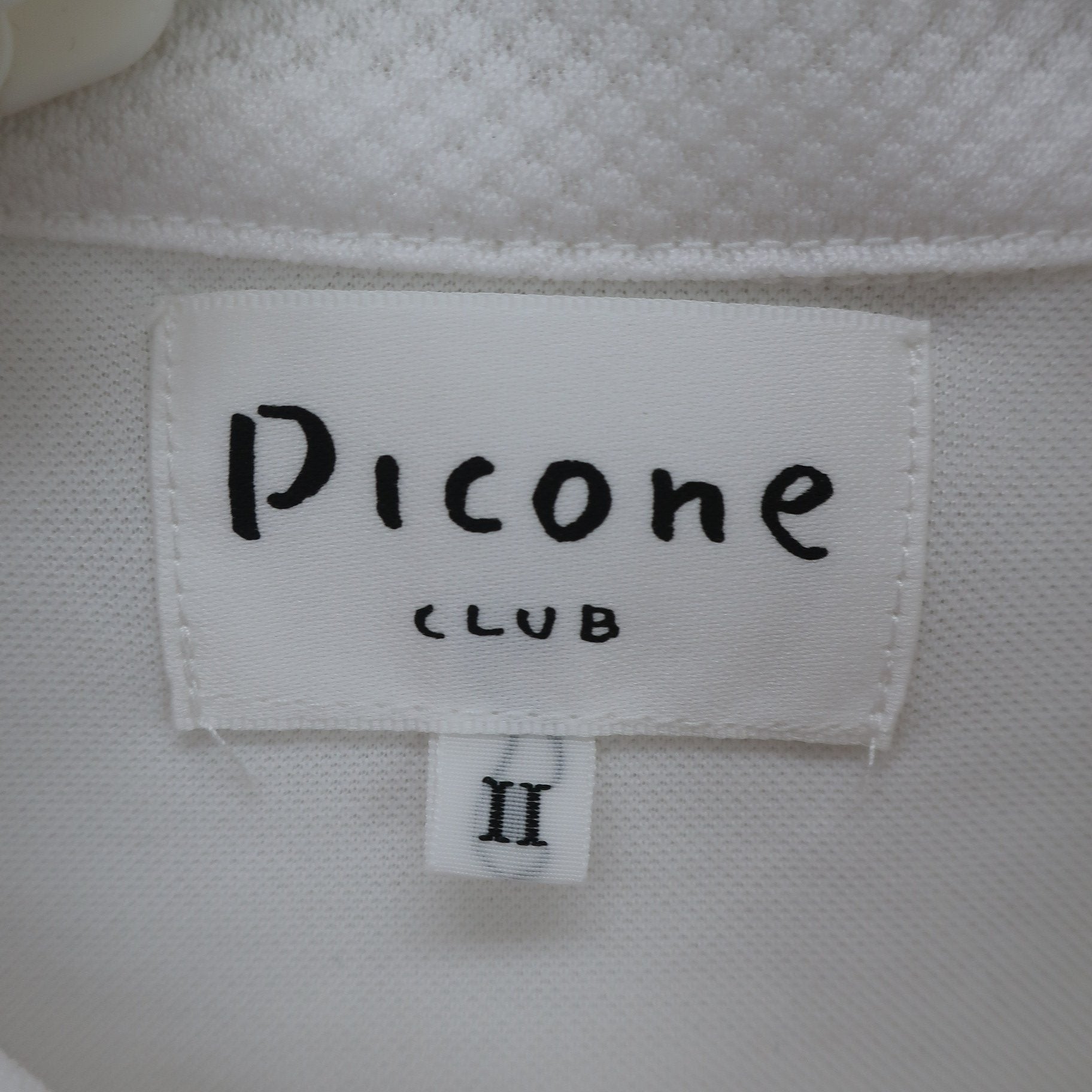 PICONE CLUB(ピコネクラブ) ハーフジップシャツ 白 レディース 2 A