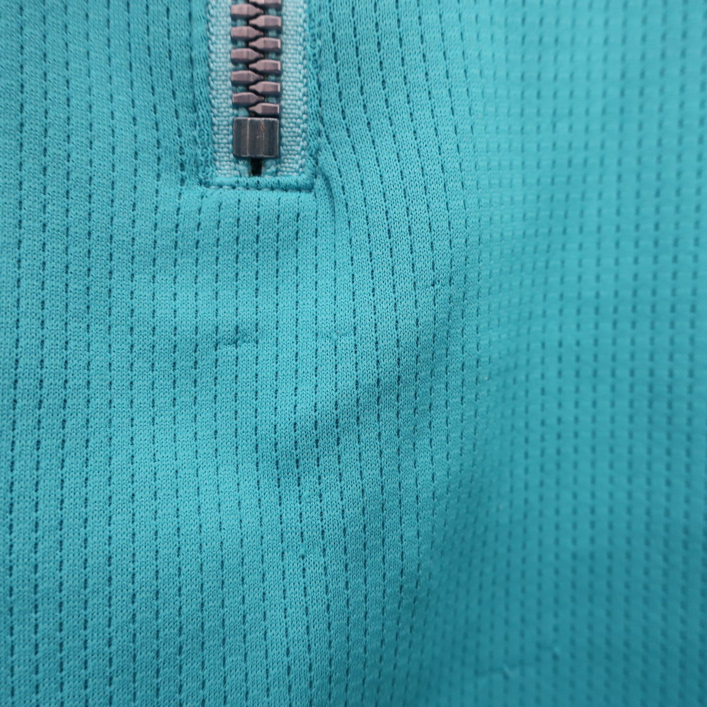 M.U SPORTS(エムユースポーツ) ハーフジップポロシャツ 水色 レディース 44 B
