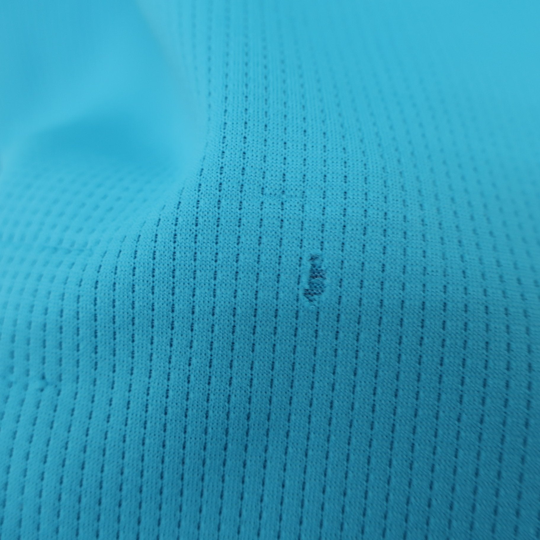 M.U SPORTS(エムユースポーツ) ハーフジップポロシャツ 水色 レディース 44 B
