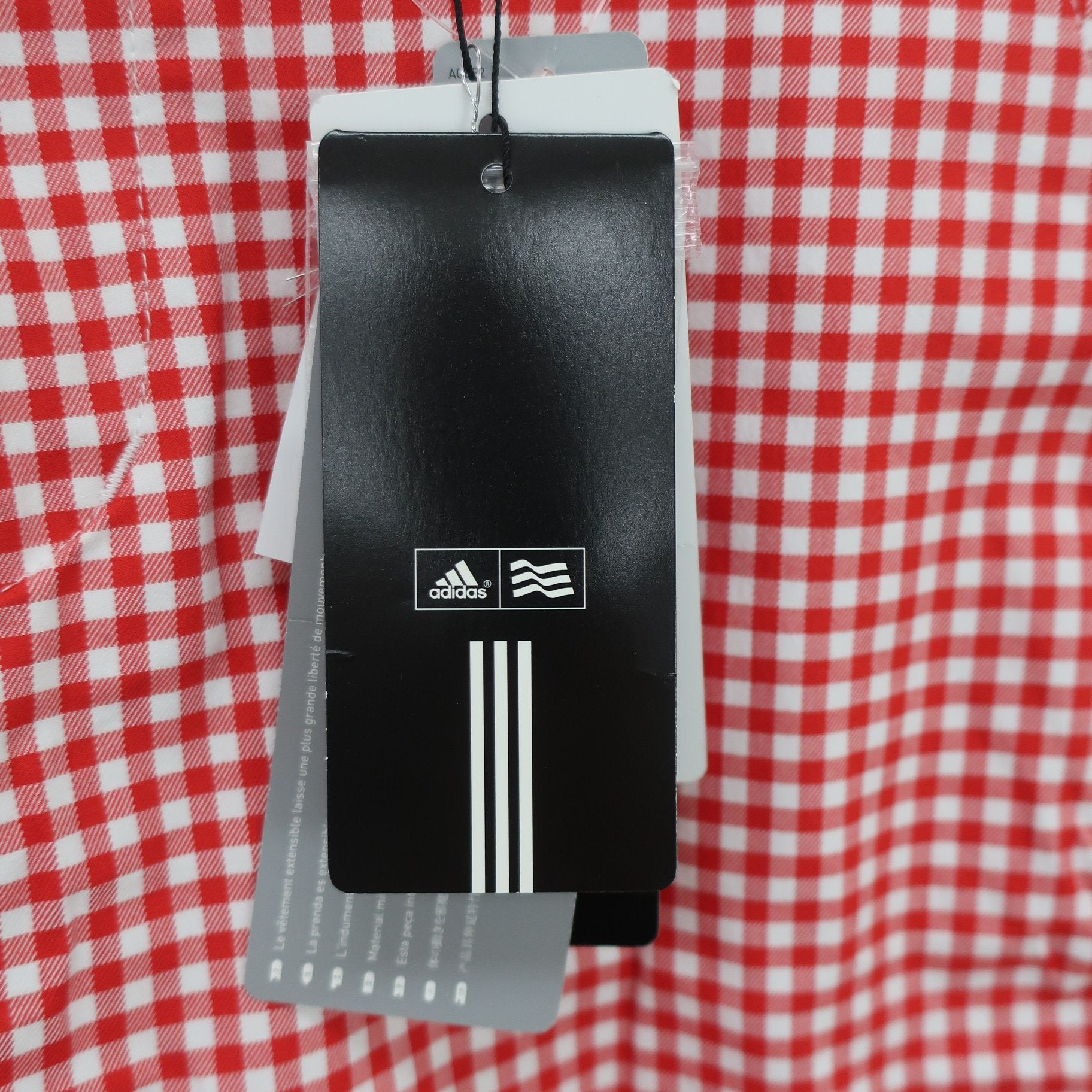 adidas(アディダス) パンツ 赤白チェック レディース 76 N