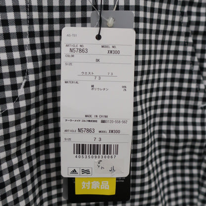 adidas(アディダス) パンツ 白黒チェック レディース 73 N