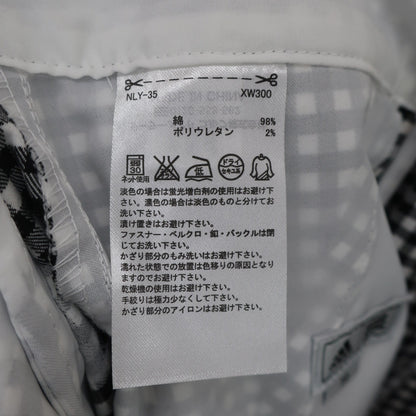 adidas(アディダス) パンツ 白黒チェック レディース 73 N