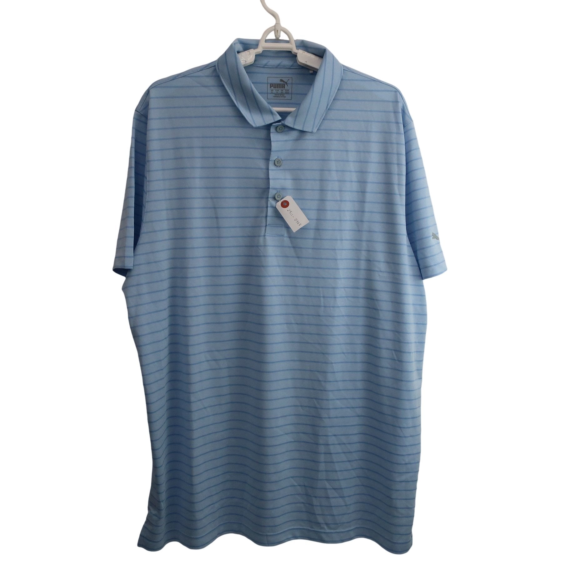 PUMA GOLF(プーマゴルフ) ポロシャツ 水色 メンズ US XL A