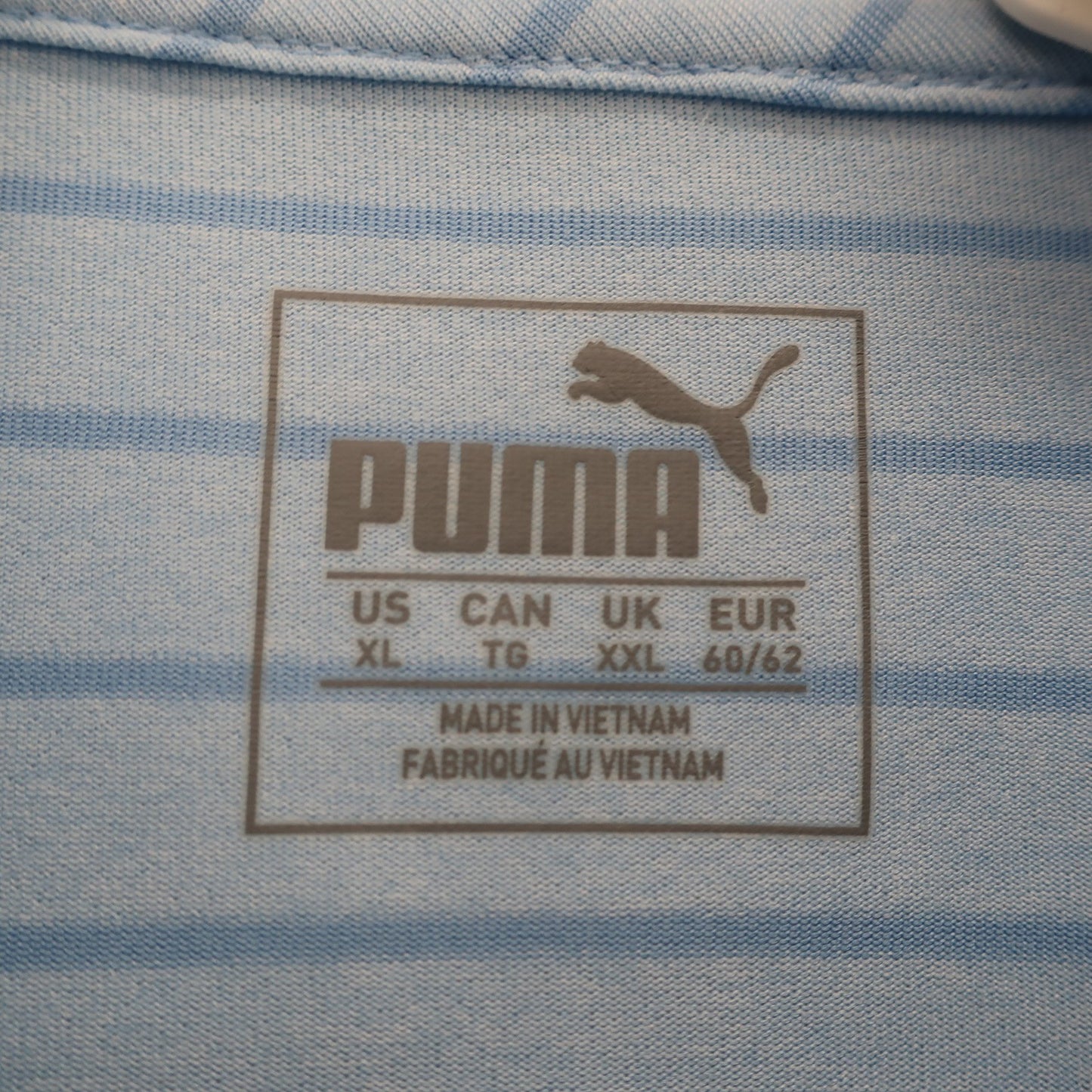 PUMA GOLF(プーマゴルフ) ポロシャツ 水色 メンズ US XL A