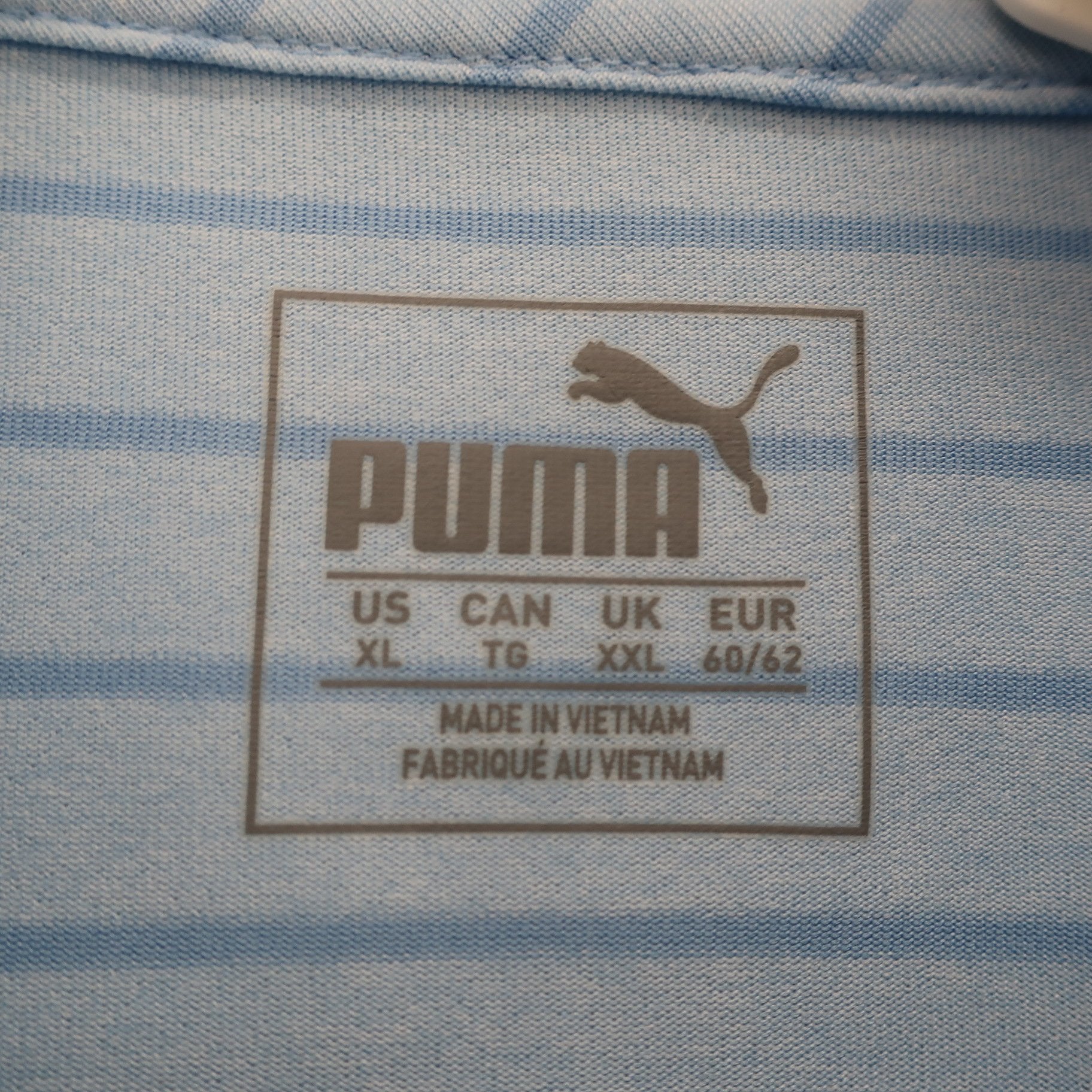 PUMA GOLF(プーマゴルフ) ポロシャツ 水色 メンズ US XL A