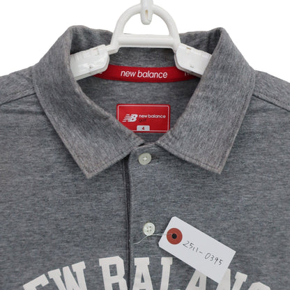 New Balance golf(ニューバランスゴルフ) ポロシャツ グレー メンズ 4 012-8168009 A