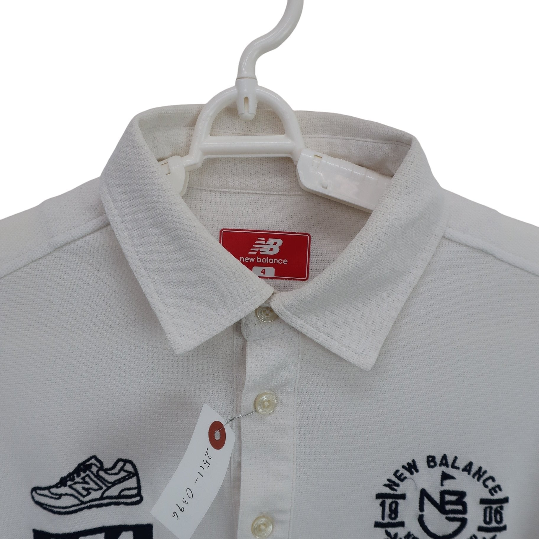 New Balance golf(ニューバランスゴルフ) ポロシャツ 白 メンズ 4 012-7168011 A