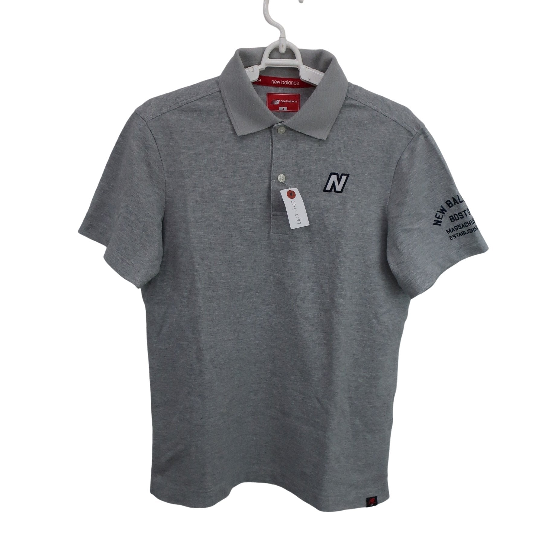 New Balance golf(ニューバランスゴルフ) ポロシャツ グレー メンズ 4 A