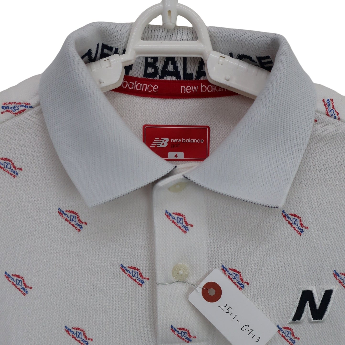 New Balance golf(ニューバランスゴルフ) ポロシャツ 白 メンズ 4 012-8160010 A