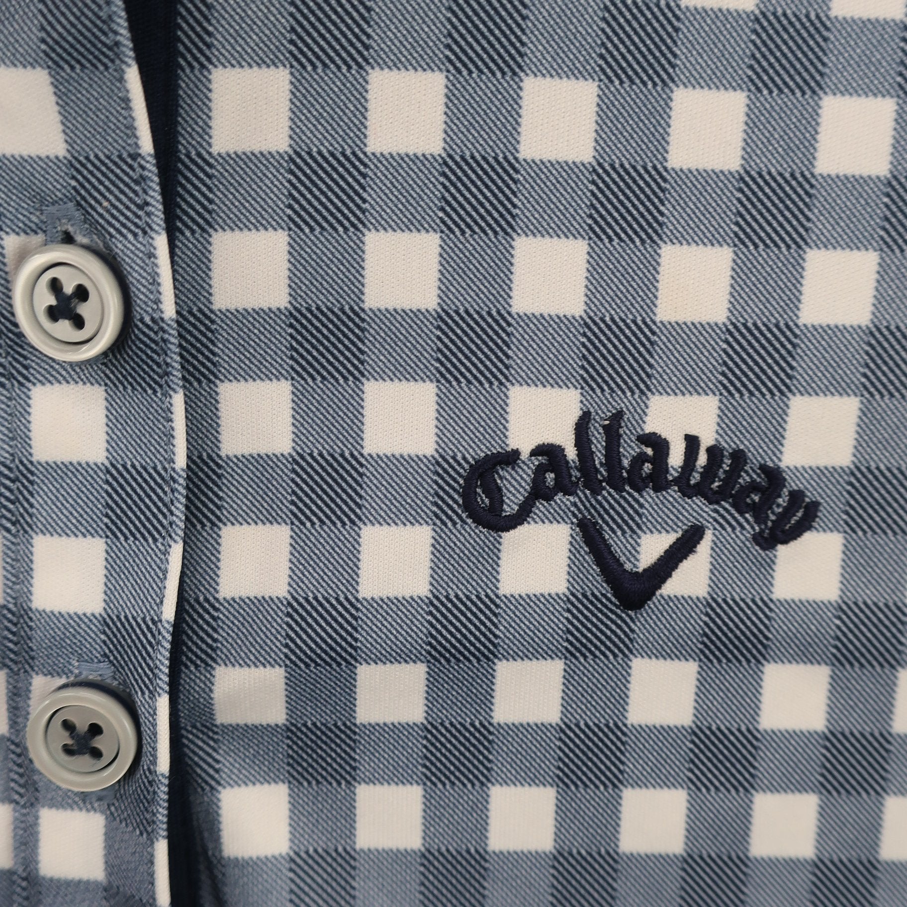 Callaway(キャロウェイ) ポロシャツ 青白チェック レディース S 241-957859 A