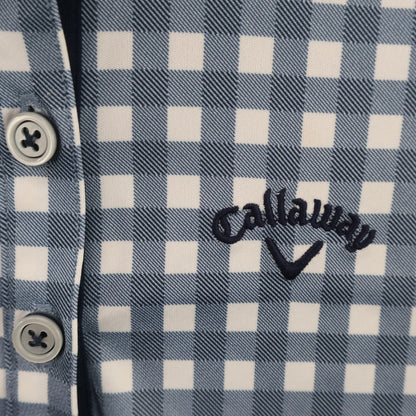 Callaway(キャロウェイ) ポロシャツ 青白チェック レディース S 241-957859 A