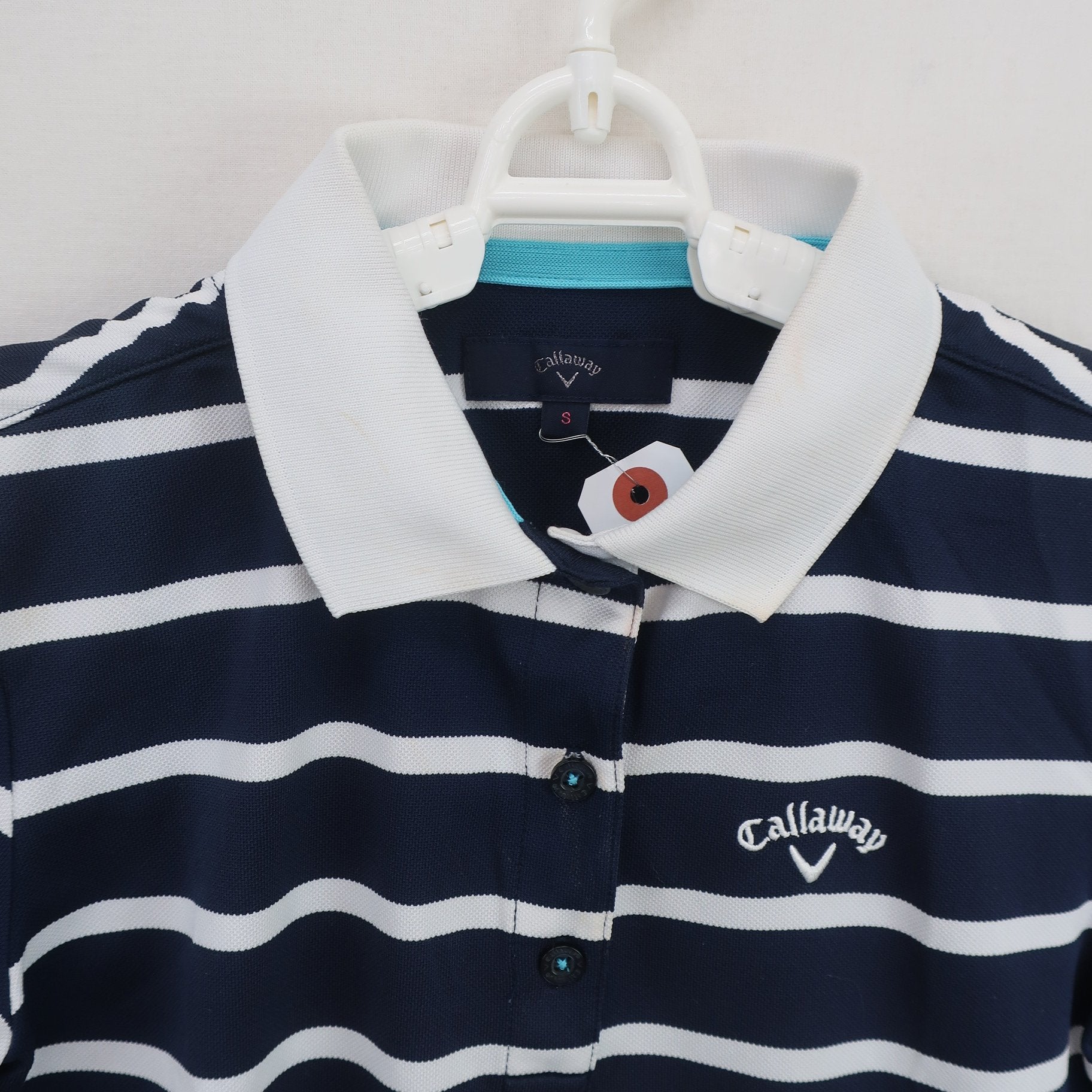 Callaway(キャロウェイ) ポロシャツ ネイビー白ボーダー レディース S 241-951850 B