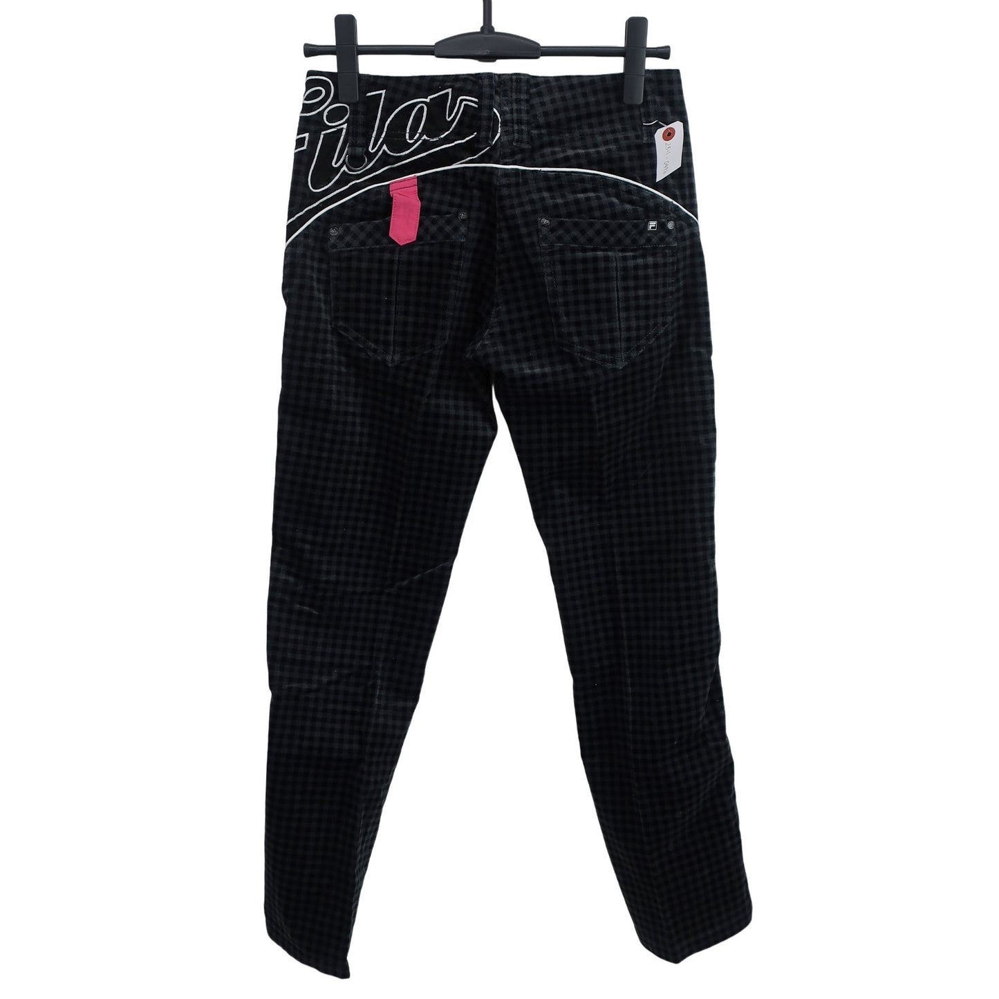 FILA GOLF(フィラゴルフ) パンツ 黒チェック レディース M B